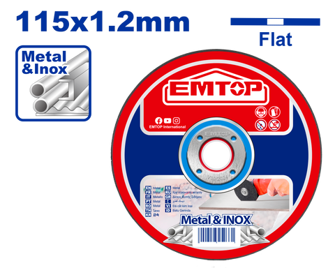 Disco de corte de metal 115x1.2mm