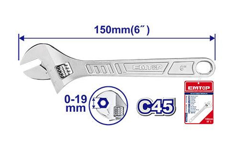 Llave ajustable 0-19mm