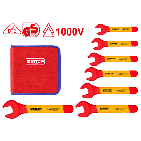 Set de 7 Llaves Fijas 8-19mm Aislado 1000v