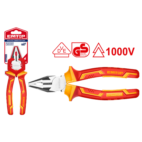 Alicate universal aislado 8"