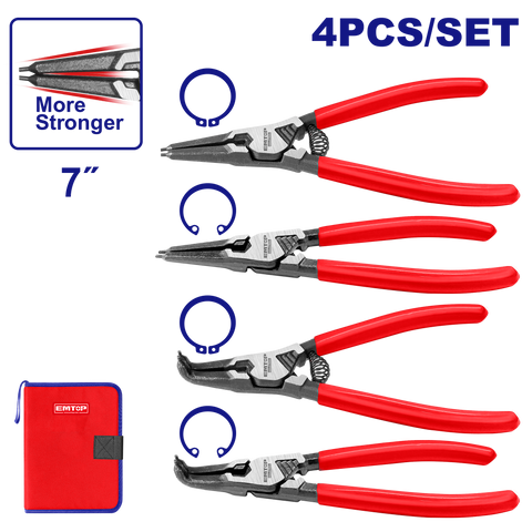 Juego De 4 Alicate Circlip