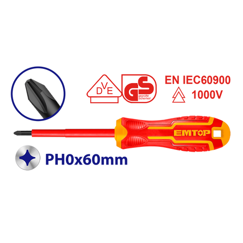 Destornillador aislado PH0x60mm