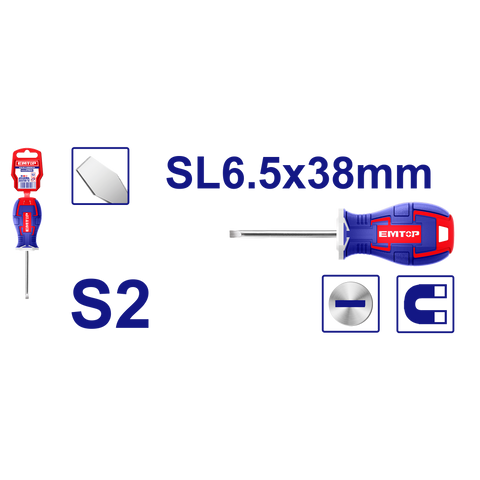 Destornillador SL6.5 de 38mm