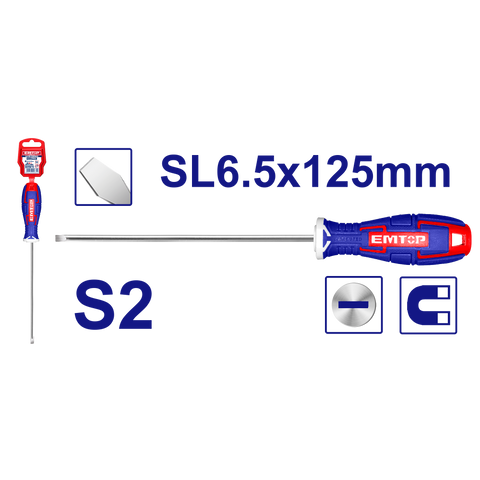 Destornillador Plano SL6.5 de 125mm