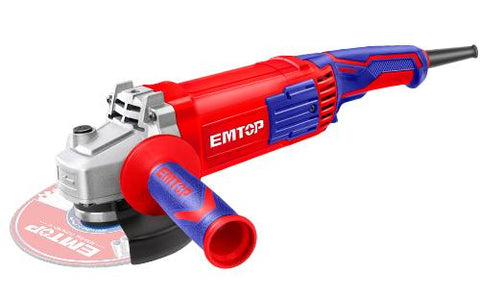 Amoladora angular de 1500W, 110VAC, 5”, 5/8”-11UNC - EMTOP ULAGR15053